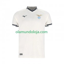 Camisola SS Lazio Homem Equipamento Segundo 2025-2026 Manga Curta
